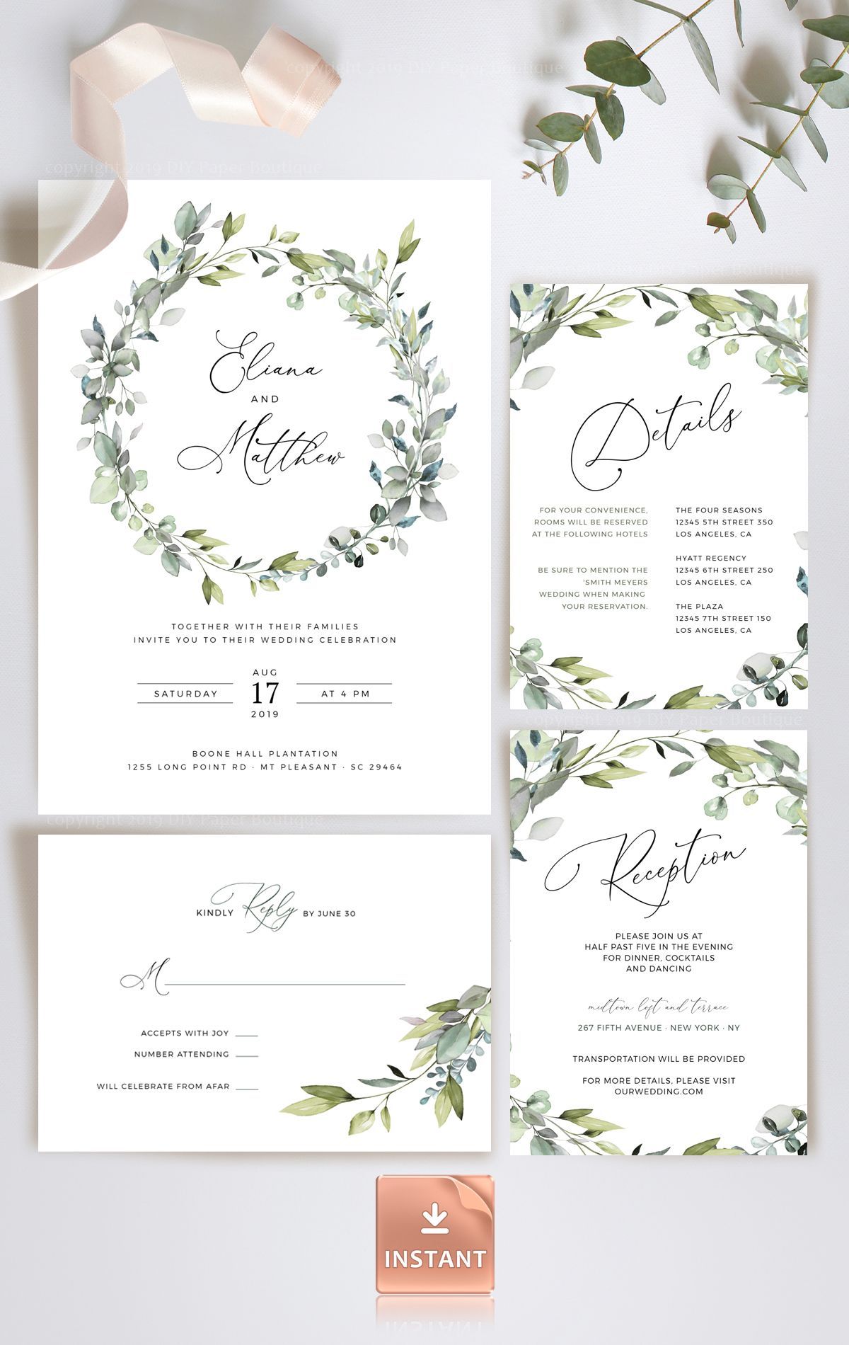 15 wedding Bohemian invitation ideas