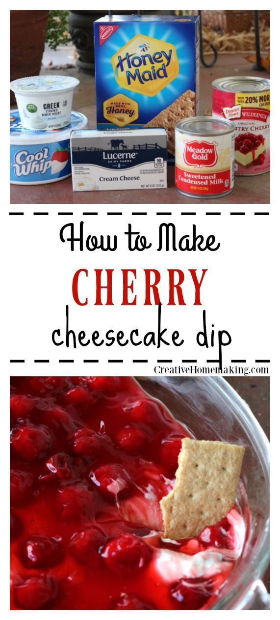 Cherry Cheesecake Dip -   16 desserts Creative parties ideas