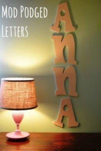 10 DIY scrapbook paper art projects -   16 diy projects Wooden letters ideas