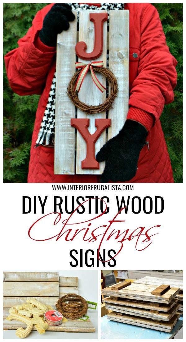 How To Make Rustic Wood Christmas Signs -   16 diy projects Wooden letters ideas