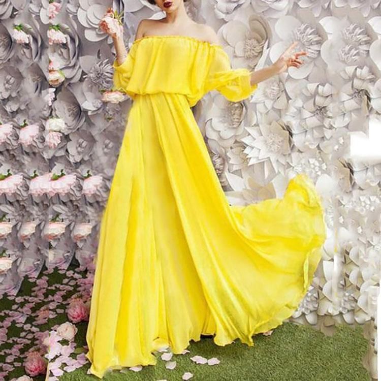 Maxi Dress -   16 dress Yellow boho ideas