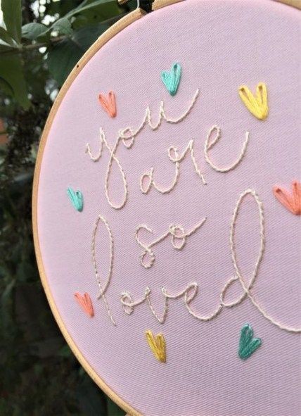 Trendy Embroidery Hoop Nursery Decor Shower Gifts Ideas -   16 fabric crafts Nursery embroidery hoops ideas