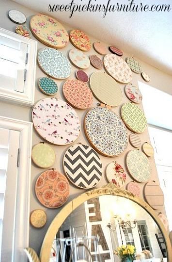 68+ Trendy Ideas for embroidery hoop crafts fabric scraps ideas -   16 fabric crafts Nursery embroidery hoops ideas