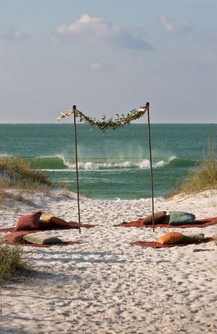 Wedding beach altar simple 69+ ideas -   16 wedding Small beach ideas