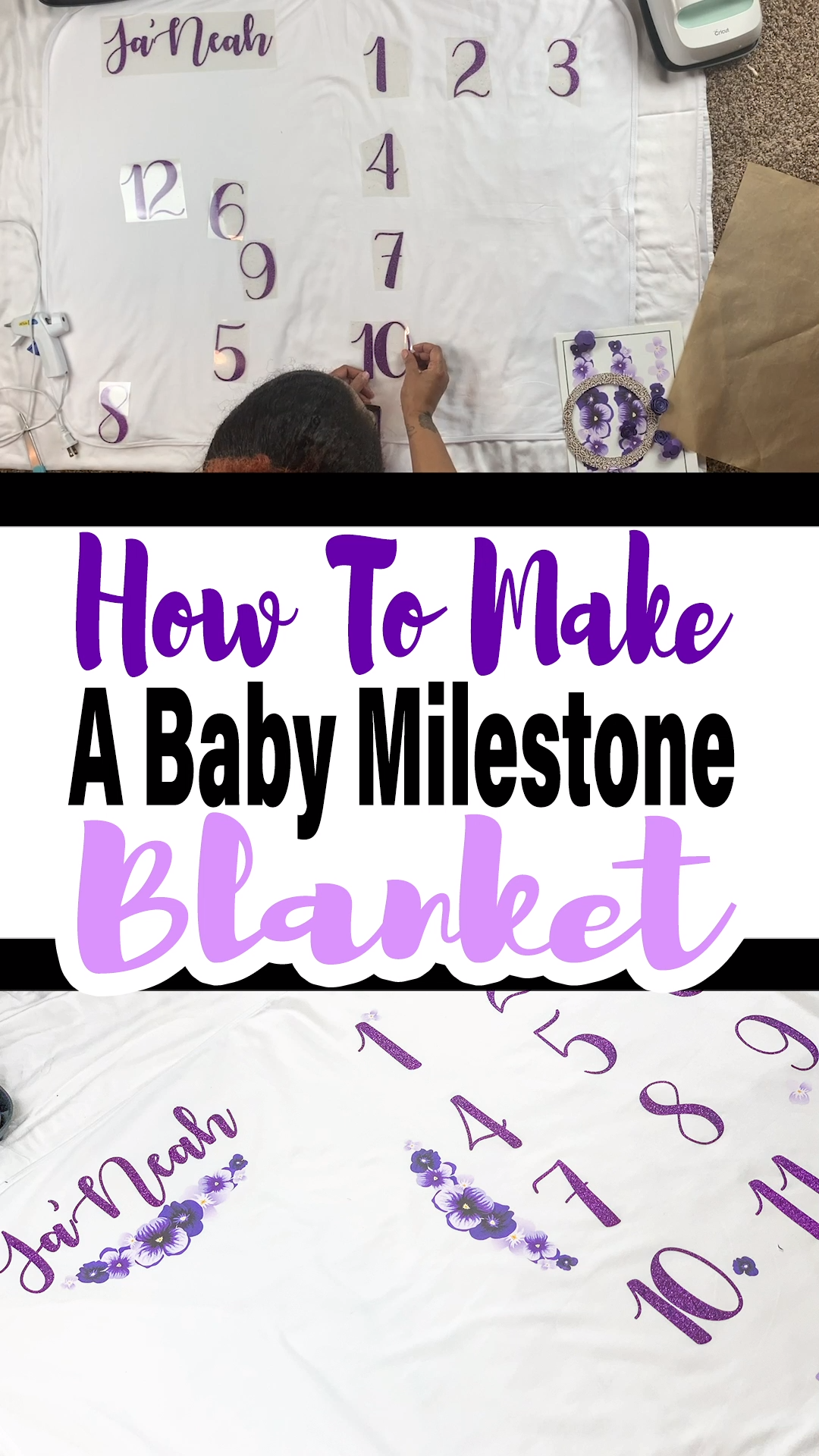 How To Make A Baby Milestone Blanket -   17 diy projects Baby craft ideas