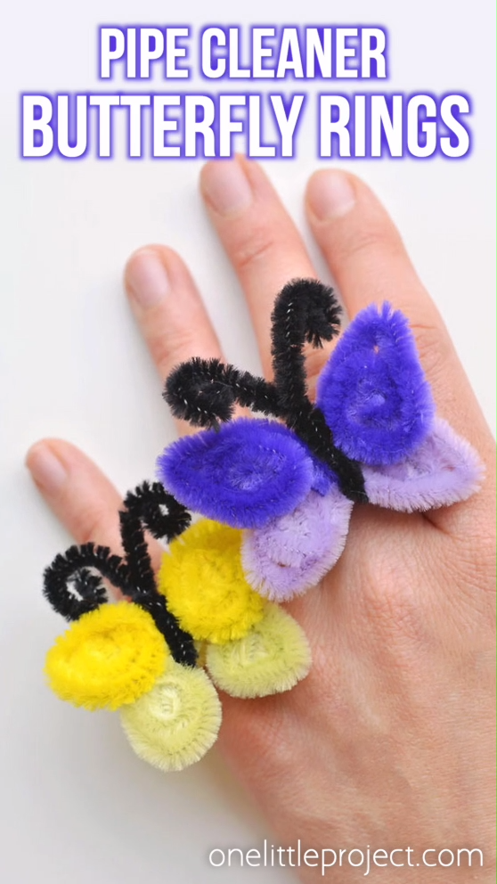 How to Make Pipe Cleaner Butterfly Rings -   17 diy projects Baby craft ideas