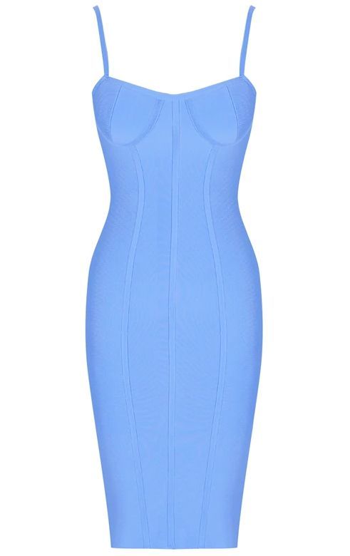 Structured Bustier Midi Bandage Dress Blue -   17 dress Blue midi ideas