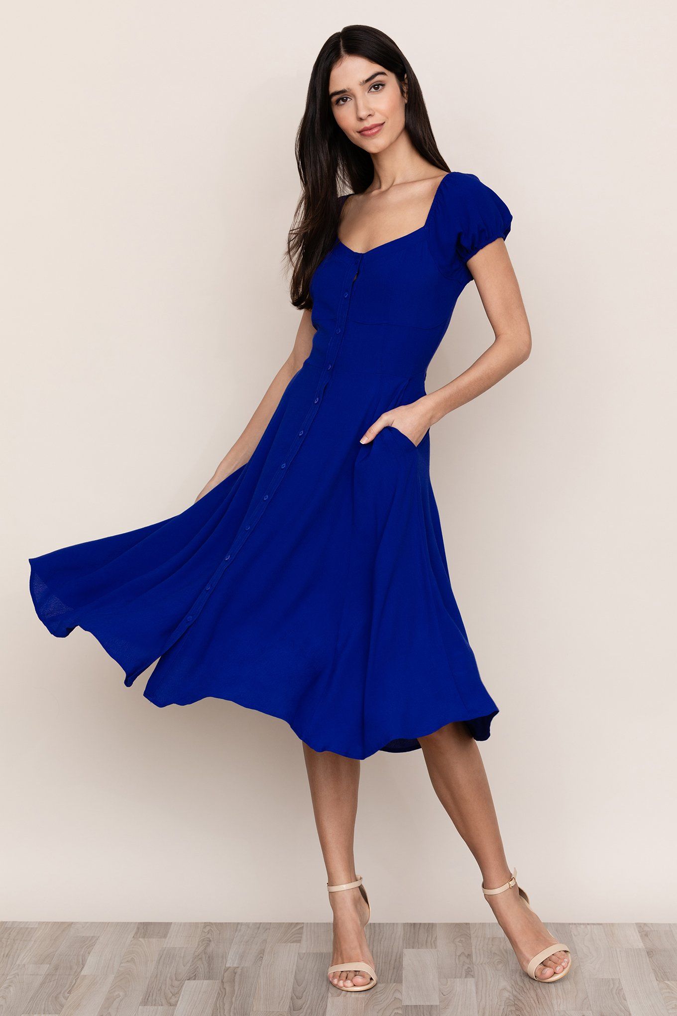 Mercer Street Dress | Royal Blue Midi Dress -   17 dress Blue midi ideas