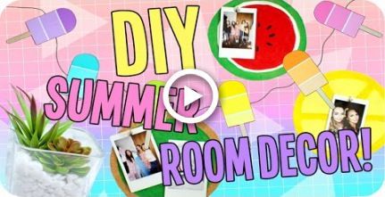 17 room decor Summer easy crafts ideas