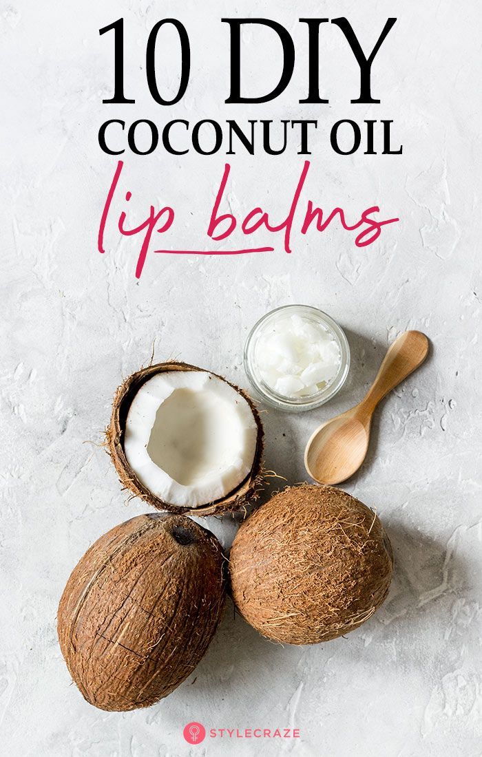 10 DIY Coconut Oil Lip Balms -   17 skin care Coconut Oil lip balm ideas