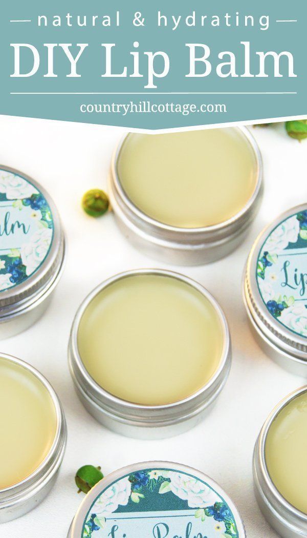 All-Natural 4-Ingredient Lip Balm -   17 skin care Coconut Oil lip balm ideas
