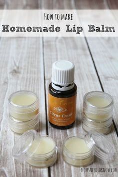 Homemade Lip Balm Recipe Made with Beeswax and Shea -   17 skin care Coconut Oil lip balm ideas