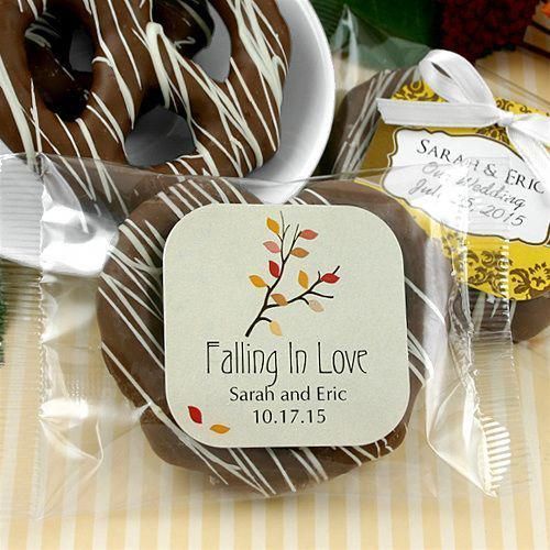 Autumn Gourmet Chocolate Pretzel Favors (Many Designs) -   17 wedding Favors chocolate ideas