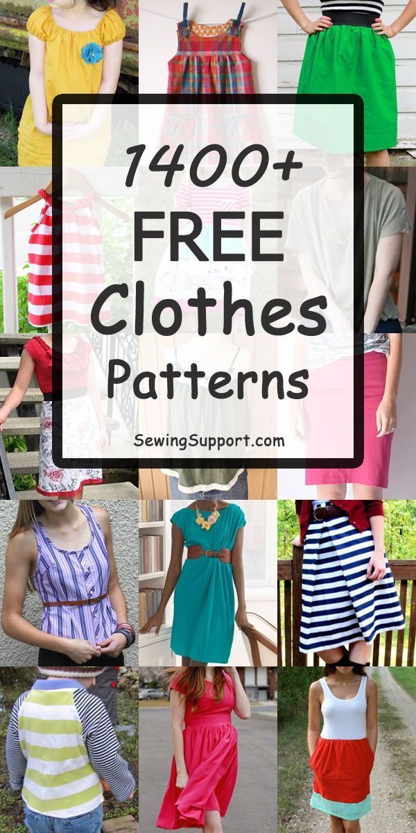 18 DIY Clothes Patterns how to make ideas