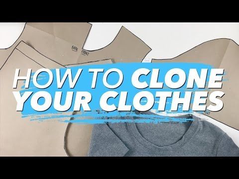 How To Clone Your Wardrobe And Make Patterns From Your Clothes! -   18 DIY Clothes Patterns how to make ideas