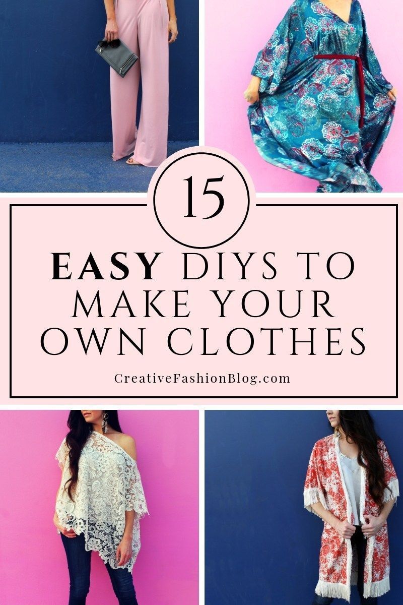 18 DIY Clothes Patterns how to make ideas