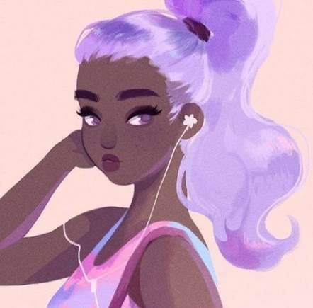 30+ Ideas hair purple anime girl dark -   18 hair Purple dibujo ideas