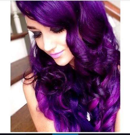 18 hair Purple dibujo ideas