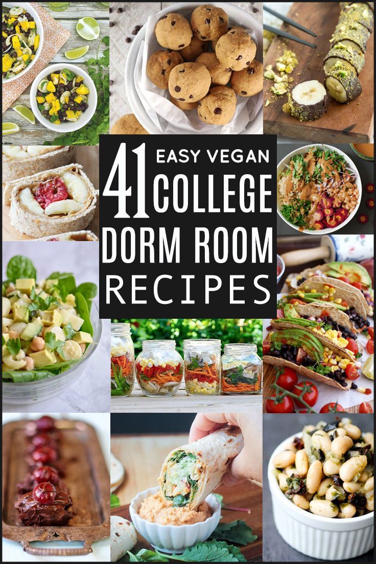 41 Easy College Dorm Room-Friendly Vegan Recipes -   18 healthy recipes For College Students veggies ideas