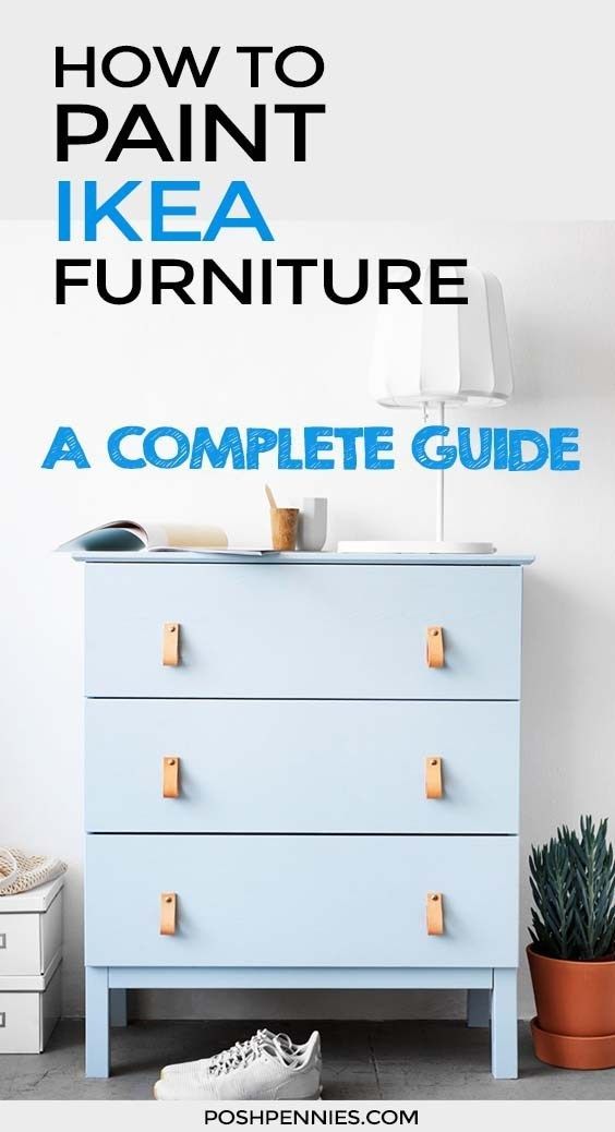 How To Paint IKEA Furniture (laminate, solid wood and metal -   18 room decor Ikea paint ideas