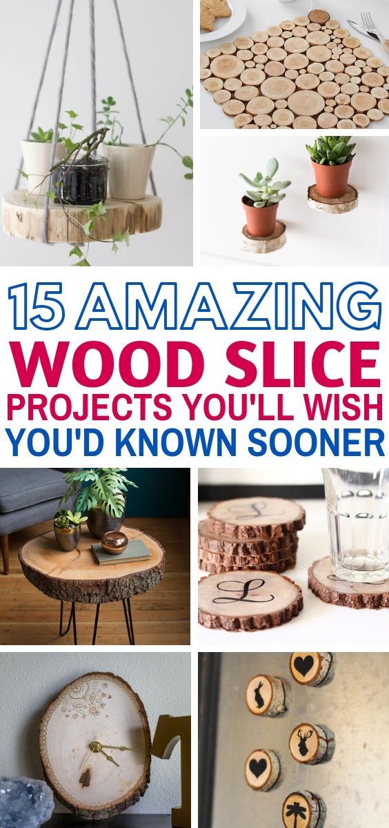 15+ Spectacular Wood Slice Projects For The Weekend -   19 diy projects For Organization to get ideas