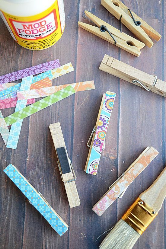 How to Make Clothespin Crafts For Easy Kitchen Organization -   19 diy projects For Organization to get ideas