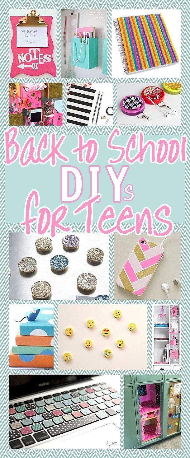 The BEST Back to School DIY Projects for Teens and Tweens {Locker Decorations, Customized School Supplies, Accessories and MORE!} -   19 diy projects For Organization to get ideas