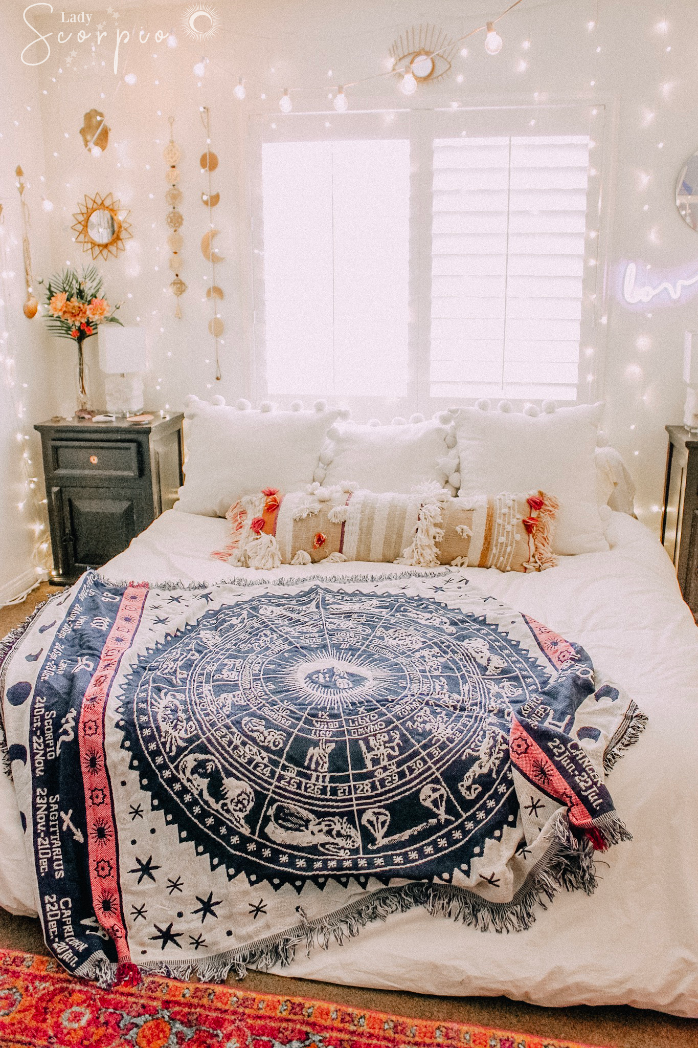 Zodiac Wheel Blanket -   19 room decor Wall bedroom ideas