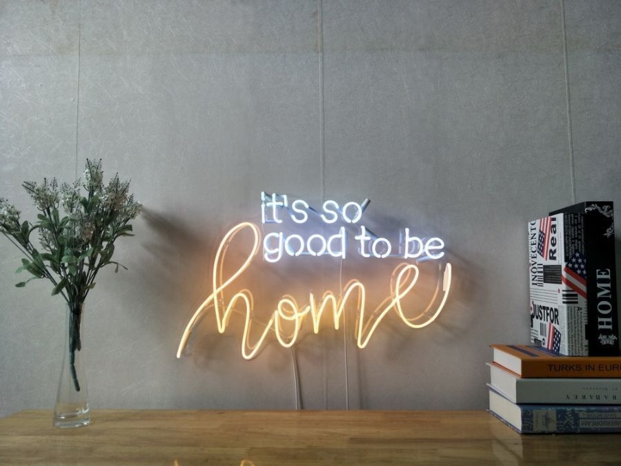 It Is So Good To Be Home Real Glass Neon Sign For Bedroom Garage Bar Man Cave Room Home Decor Handmade Artwork Wall Lighting Includes Dimmer -   19 room decor Wall bedroom ideas