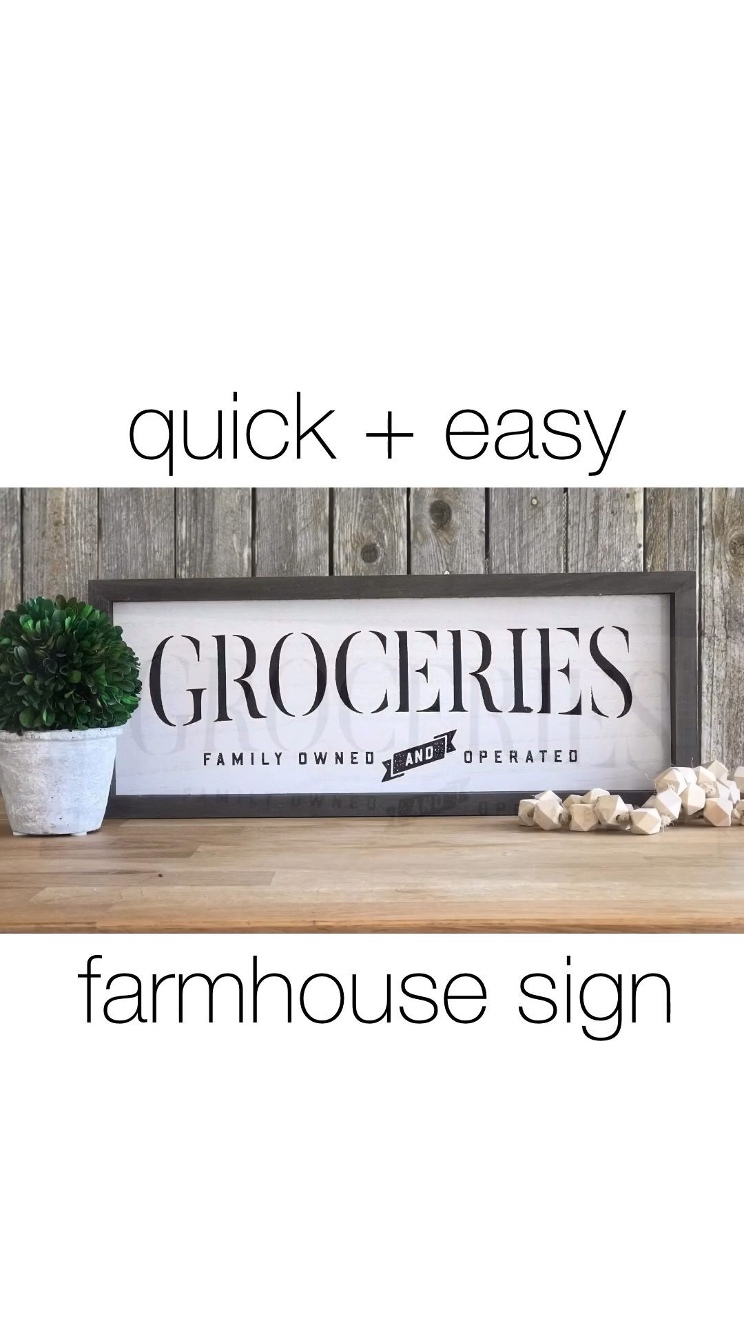 DIY FARMHOUSE STYLE SIGN -   20 diy projects Videos kitchen ideas