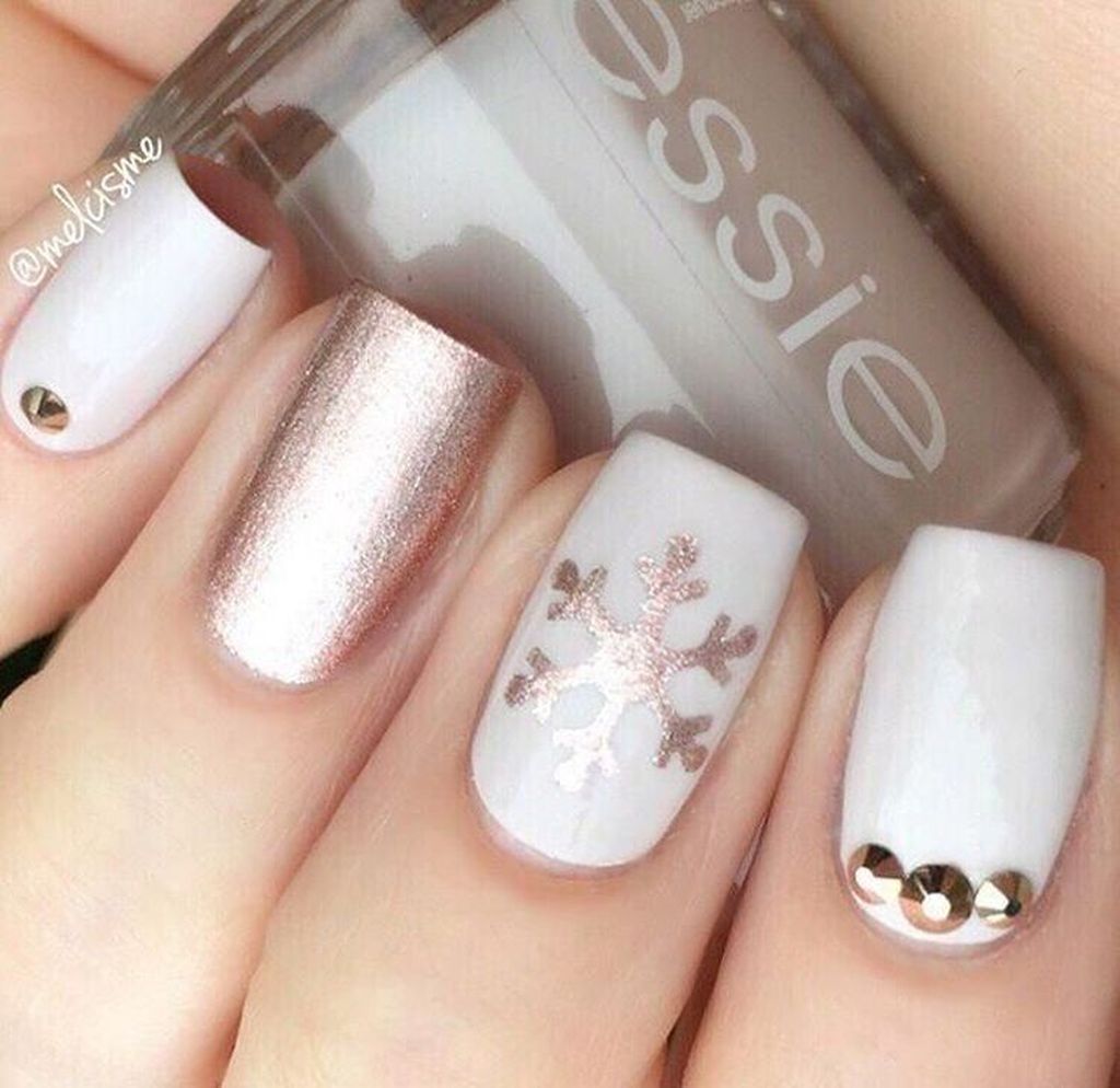 37 Pretty Nail Designs Ideas For Spring Winter Summer And Fall -   20 holiday Nails winter ideas