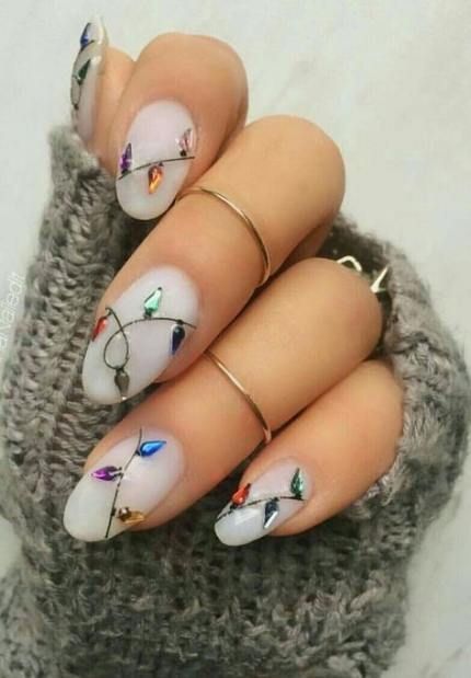 Nails winter colors bangs 70+ ideas -   20 holiday Nails winter ideas
