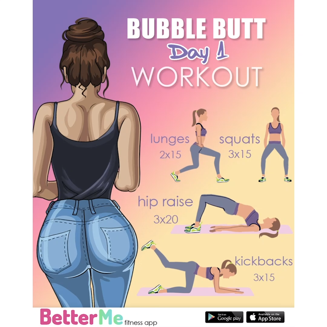 Get Bubble Butt with Easy Workout in 4 Weeks at Home -   21 fitness Art videos ideas