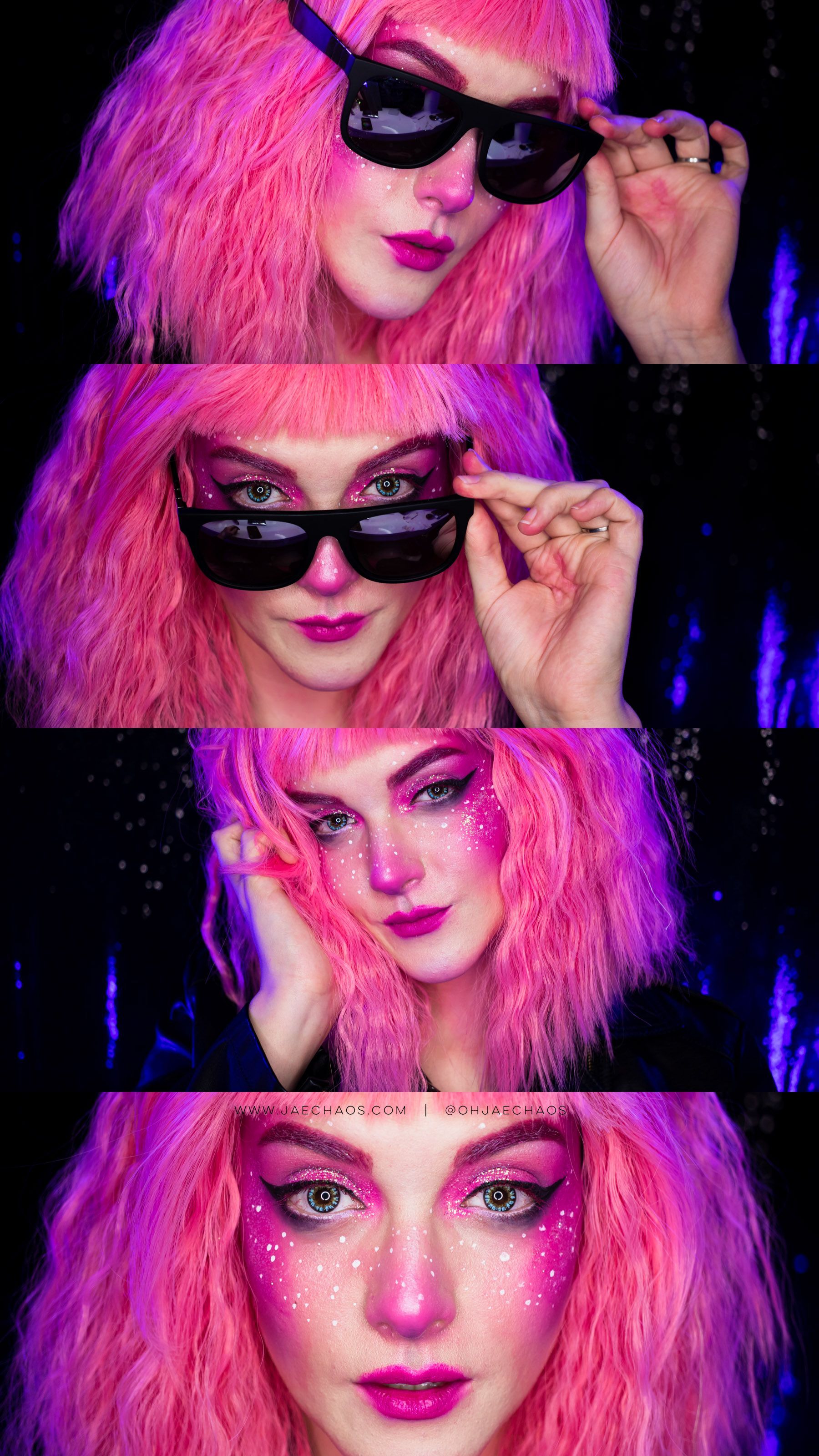 The Spectacular Pink Makeup Tutorial -   4 makeup Pink halloween ideas