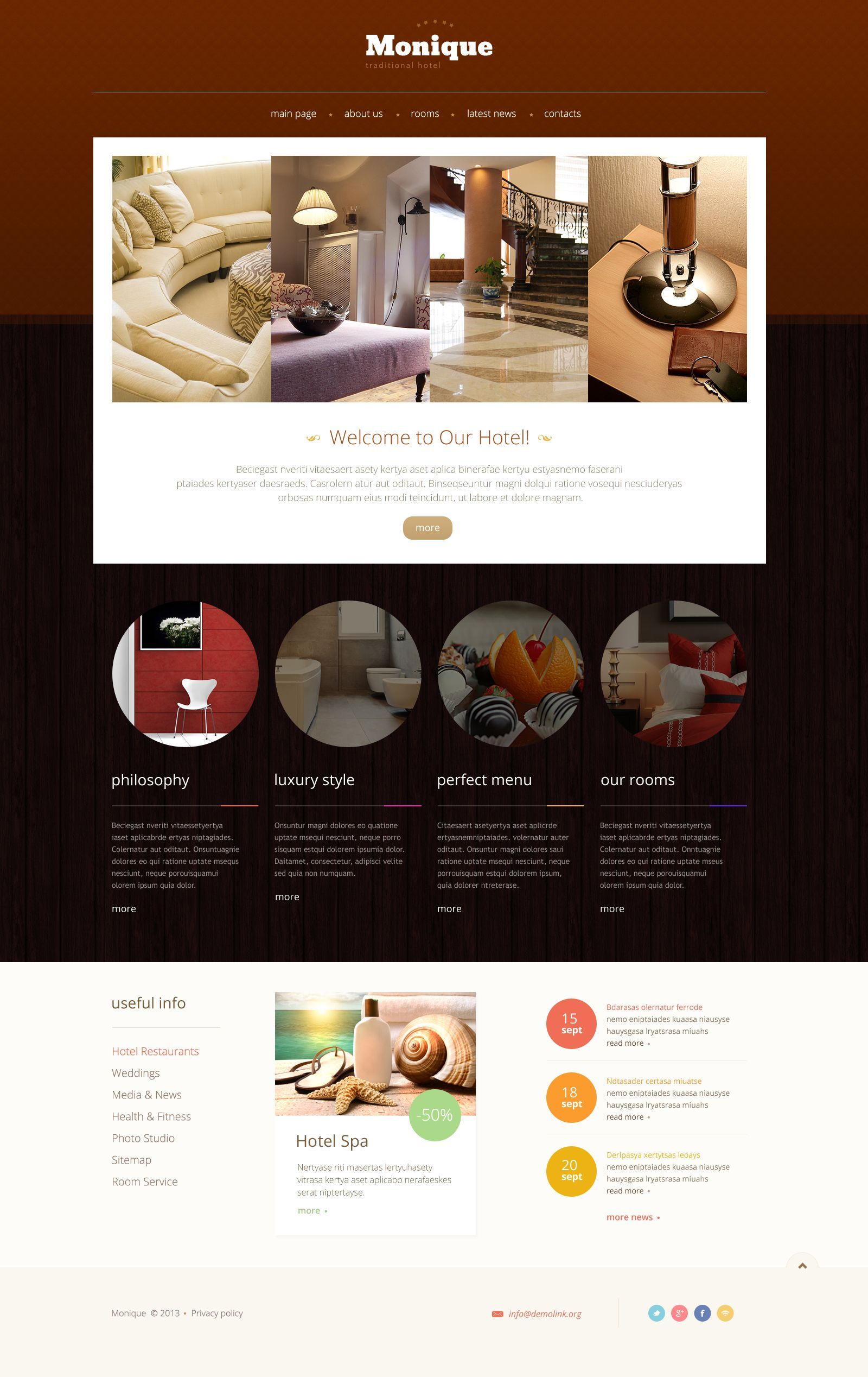 Hotels Responsive Website Template -   7 fitness Room website ideas