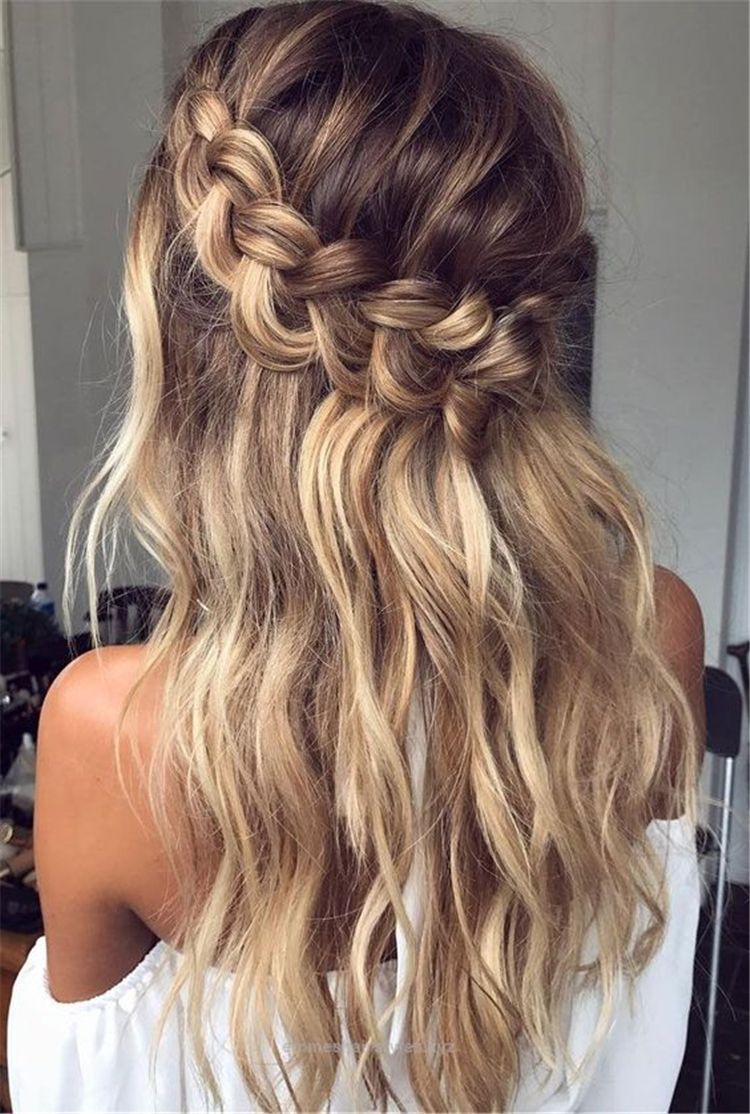 7 hairstyles Easy half up ideas