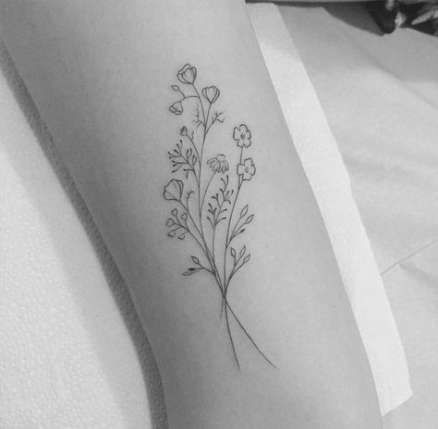 7 plants Tattoo bouquets ideas