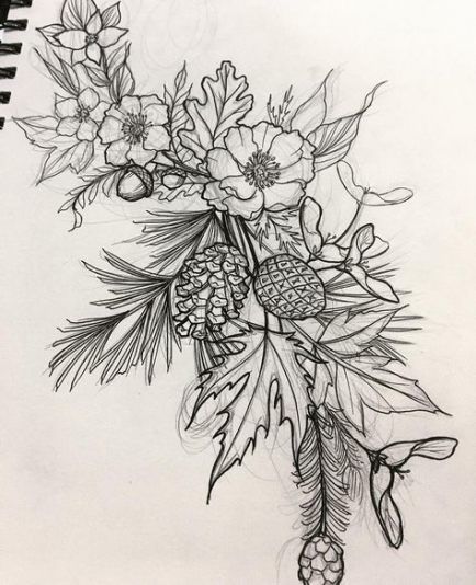 7 plants Tattoo bouquets ideas