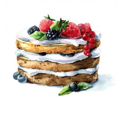 Cupcakes Illustration Watercolor Desserts 28+ Ideas -   8 cake Illustration watercolour ideas