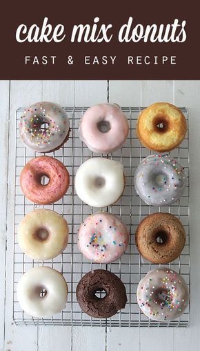 8 desserts Mini baked donuts ideas