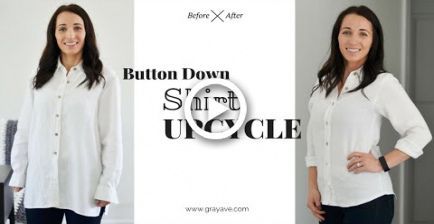 How to Upcycle a Button Down Shirt -   8 DIY Clothes Tumblr buttons ideas