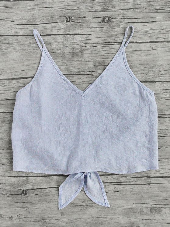 Button Placket Knot Front Cami Top | MakeMeChic.COM -   8 DIY Clothes Tumblr buttons ideas