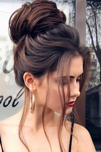 Elegant High Bouffant Bun Hairstyle For Asian Girls -   9 asian hairstyles Updo ideas