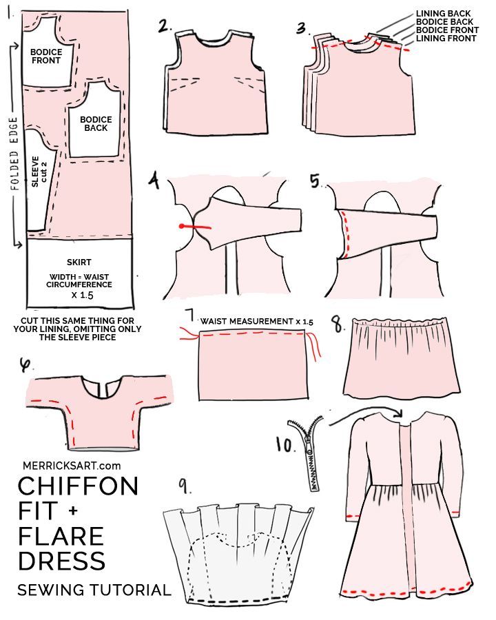 10 chiffon dress DIY ideas