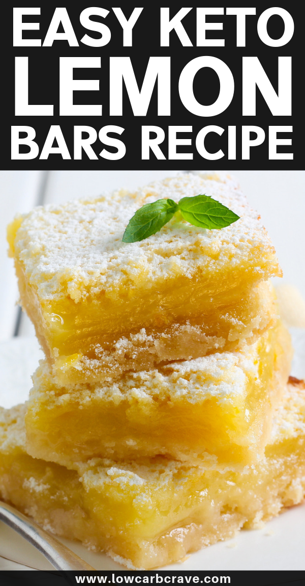 Easy Keto Lemon Bars (Low Carb & Sugar-Free) -   10 desserts Healthy low carb ideas