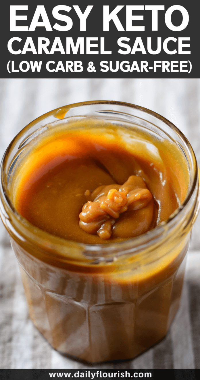 Sugar-Free Keto Caramel Sauce -   10 desserts Healthy low carb ideas