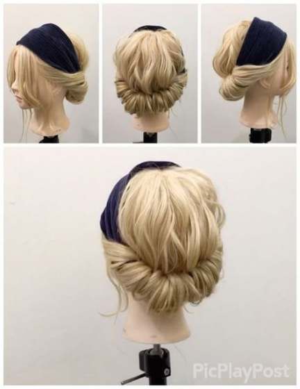 11 bandeau hairstyles Headband ideas