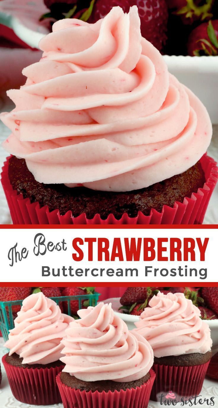 The Best Strawberry Buttercream Frosting -   11 cup cake Frosting ideas