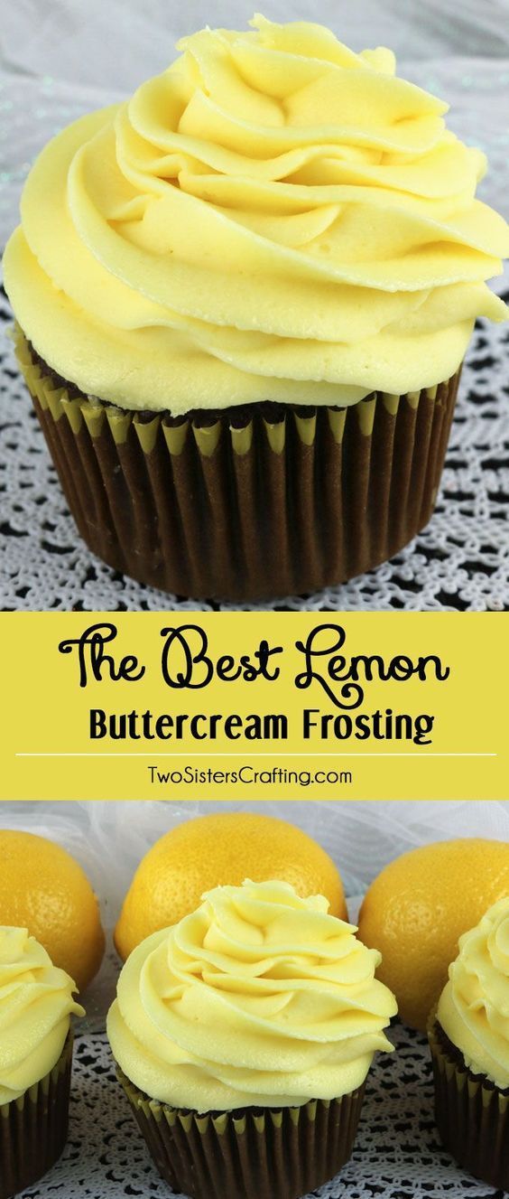 THE BEST LEMON BUTTERCREAM FROSTING -   11 cup cake Frosting ideas