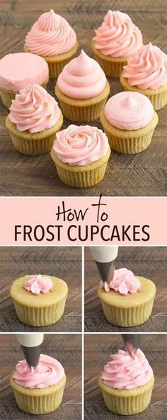How to Frost Cupcakes: Step-by-Step Tutorial with Video! -   11 cup cake Frosting ideas